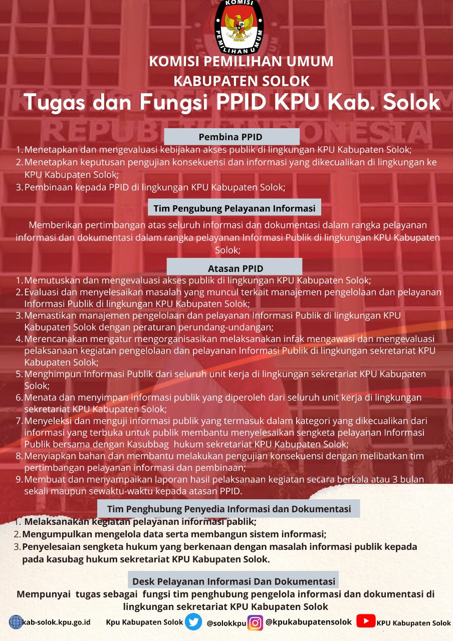 E-PPID - Tugas Dan Fungsi PPID